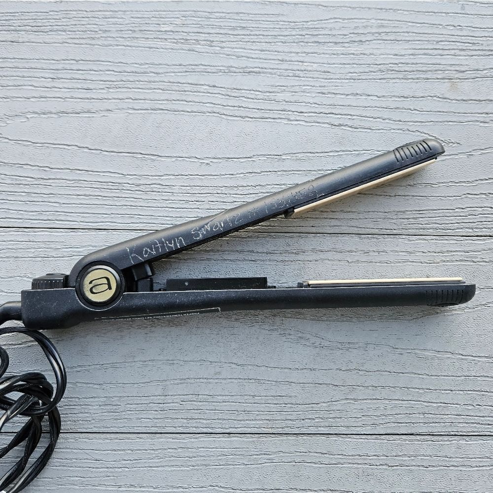 ANDIS 67095 1" ceramic clamp professional hair straightening flat iron pre owned - Picture 7 of 16